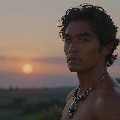 Elegant Sunset Landscape in Hawaii