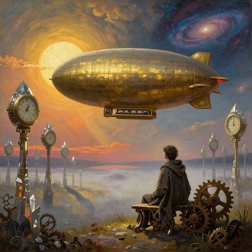 Surreal Steam Airship Dreamscape