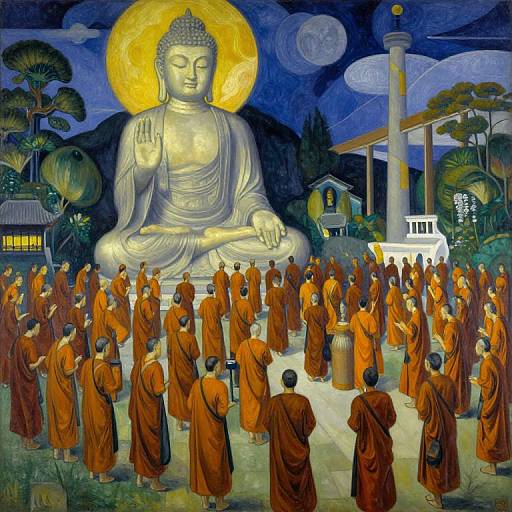 Epic Moebius-Style Buddha Construction