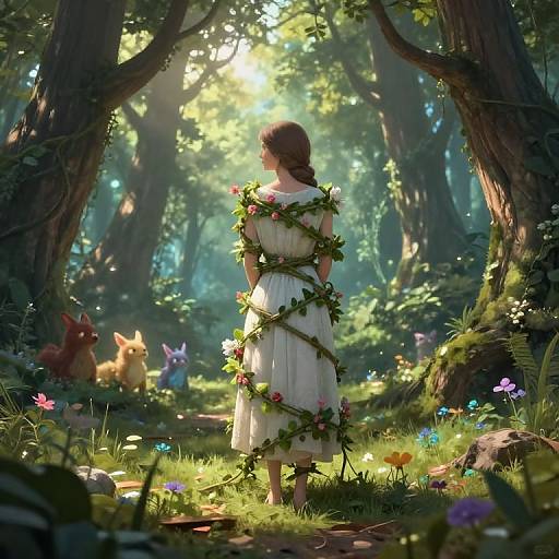 Ethereal Hogtie in Enchanted Forest