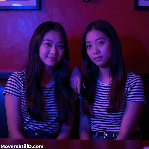 Intimate Bar Scene with Neon Lighting