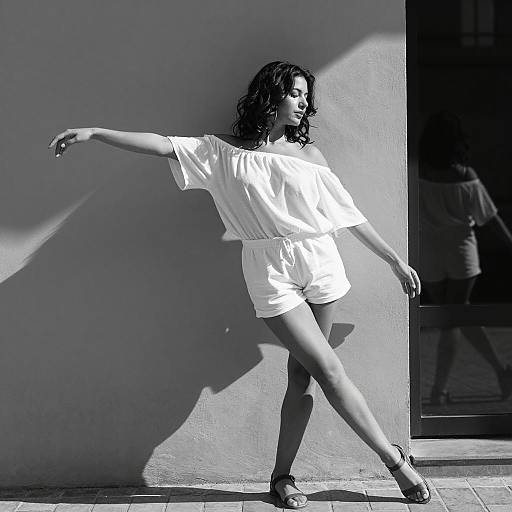 Dynamic Dance in Black and White