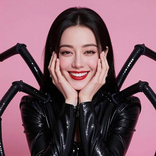 Gothic Elegance with Neon Highlights