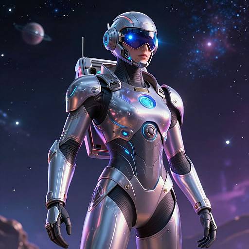 Futuristic Space Explorer Character Generator