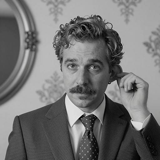 Vintage Portrait of a Stylish Man