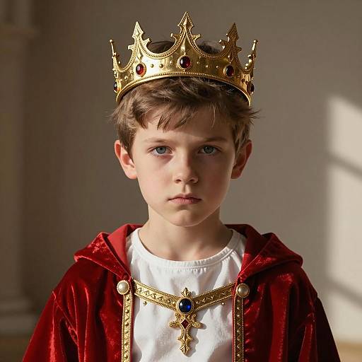 Young Boy in Regal Satan Costume