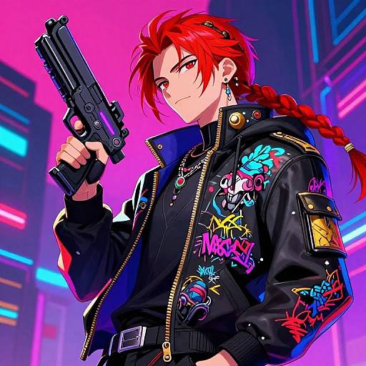 Cyberpunk Manga Character Design