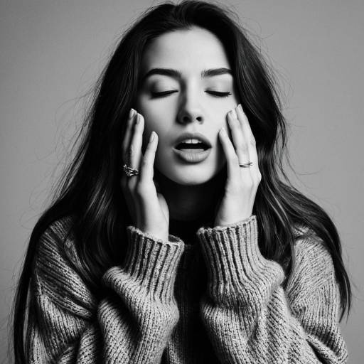 Realistic Monochrome Portrait of a Girl