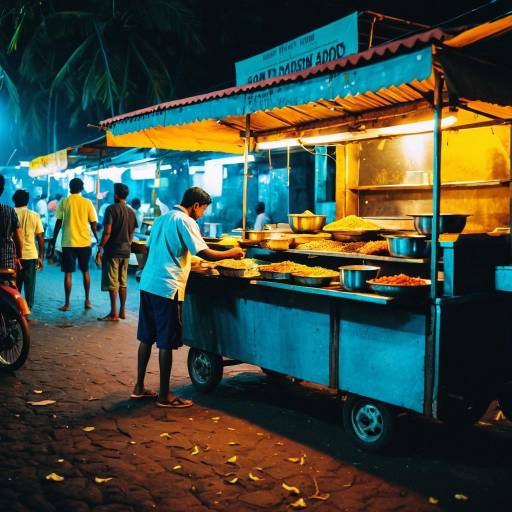 Goan Street Food Vendor at Night Market