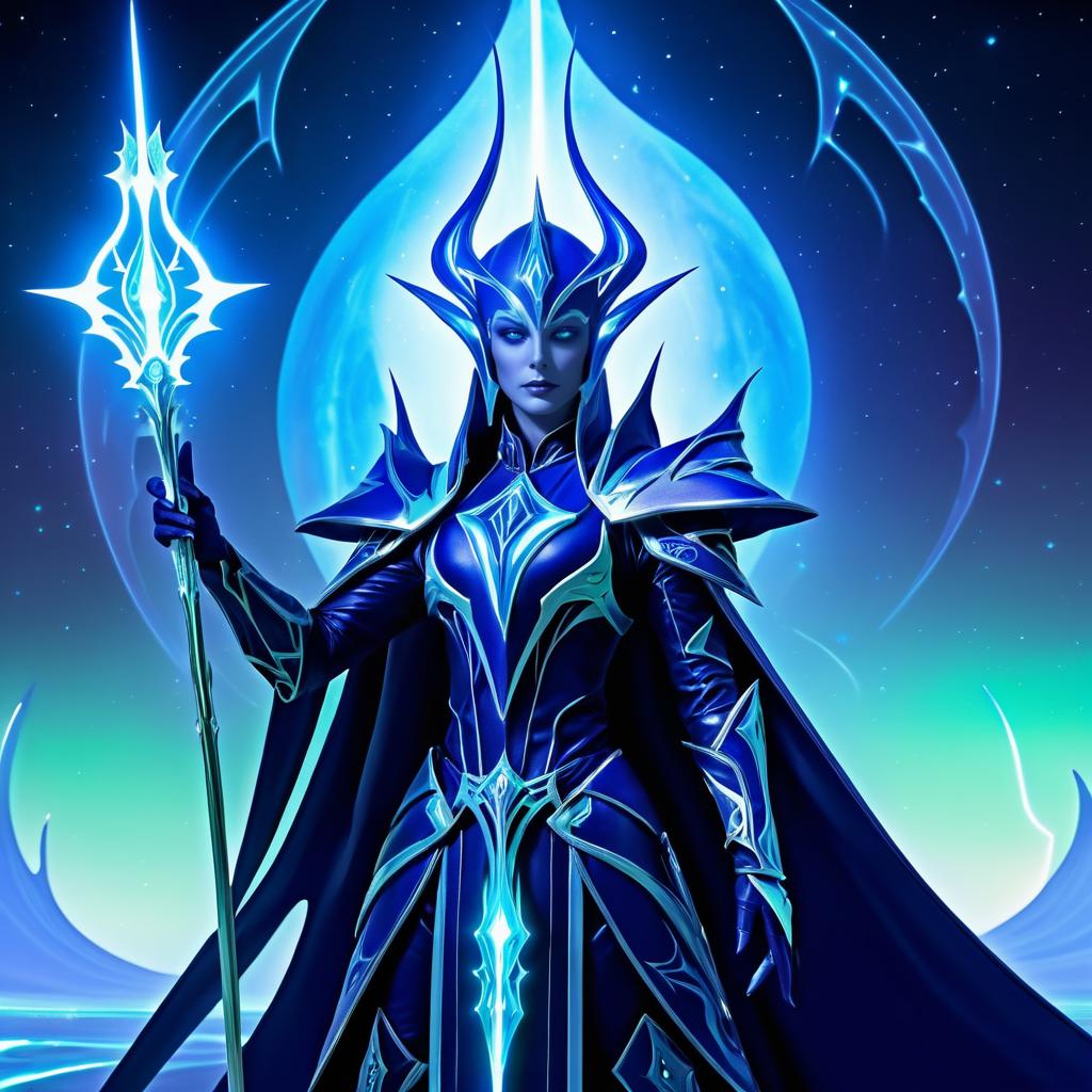 Eldar Warlock with Energy Aura Portrait