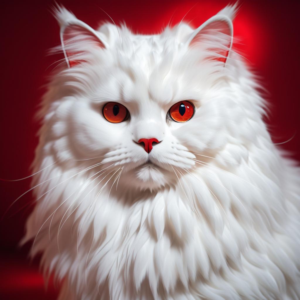 Cinematic Portrait of a British Longhair Cat