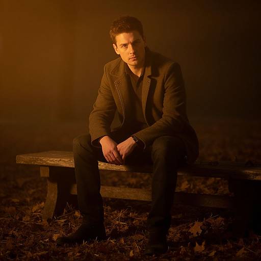 Introspective Autumnal Portrait of Gentleman