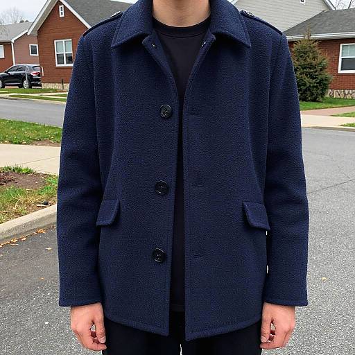 Navy Peacoat with Pigeoncore Style