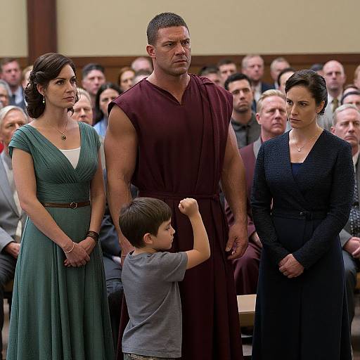 Protective Guardian at Solemn Gathering