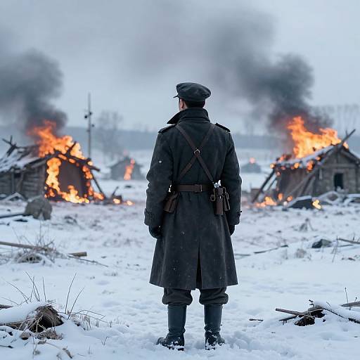 Soldier in Frozen Wasteland