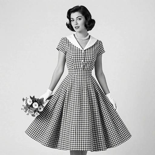Mid-Century Stylish Woman in B&W