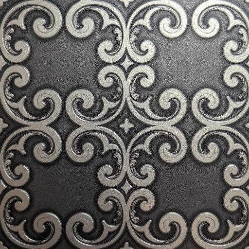 Intricate Tattoo-Style Scrollwork Pattern