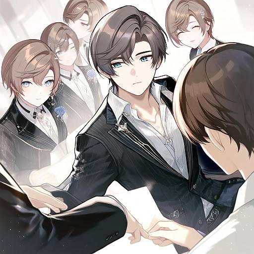 Illustration of Artem wing (tears of themis), tears of themis in the style of Sunaba suzume