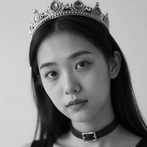 Realistic Mori Calliope Close-Up Portrait