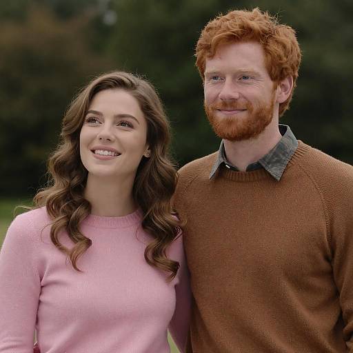 Outdoor Photo of Smiling Couple Together