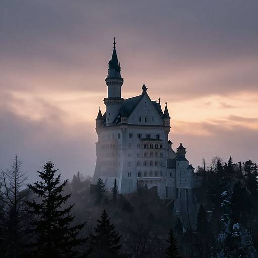 Gothic Castle on Misty Mountain