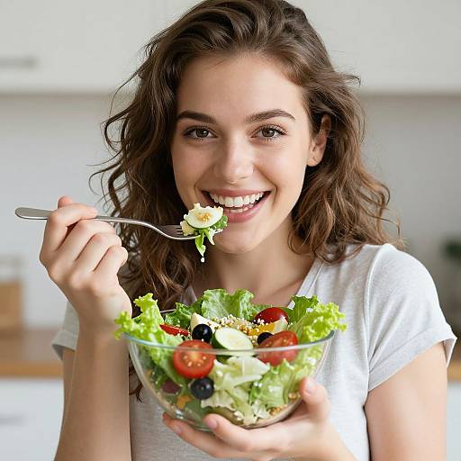 Radiant Joy with Fresh Salad
