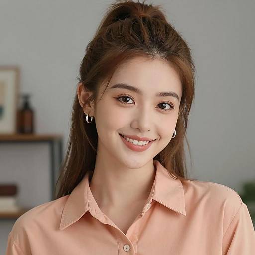 Portrait of a Smiling Young Woman