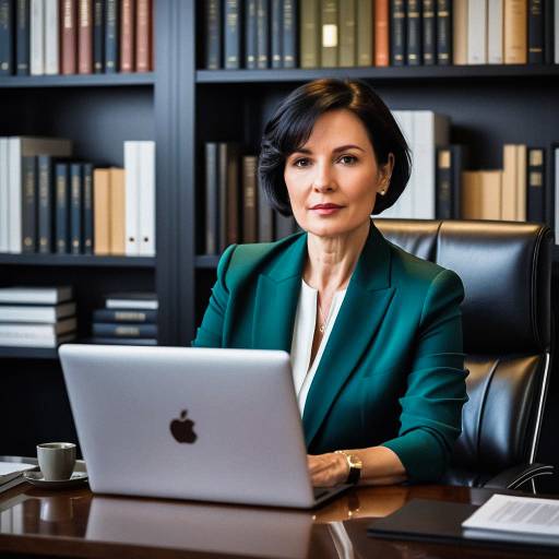 Sophisticated Businesswoman in Modern Office Sophisticated Businesswoman in Modern Office