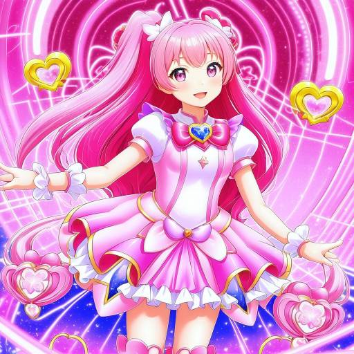 Illustration of Aino megumi, happinesscharge precure! in the style of Harusame (rueken)