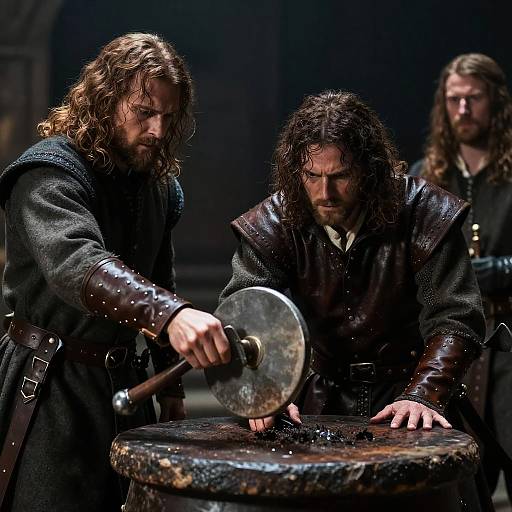 Dramatic Medieval Whipping Scene