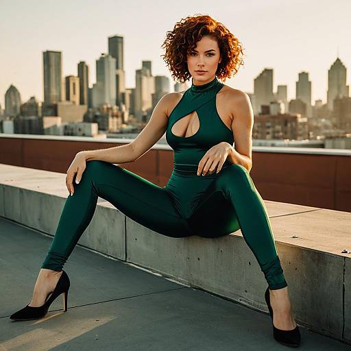 Elegant Urban Fashion in Golden Hour