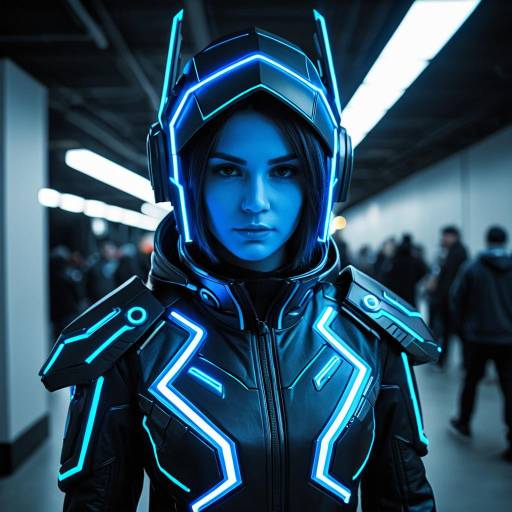 Futuristic Cyberpunk Bash Cosplay Costume