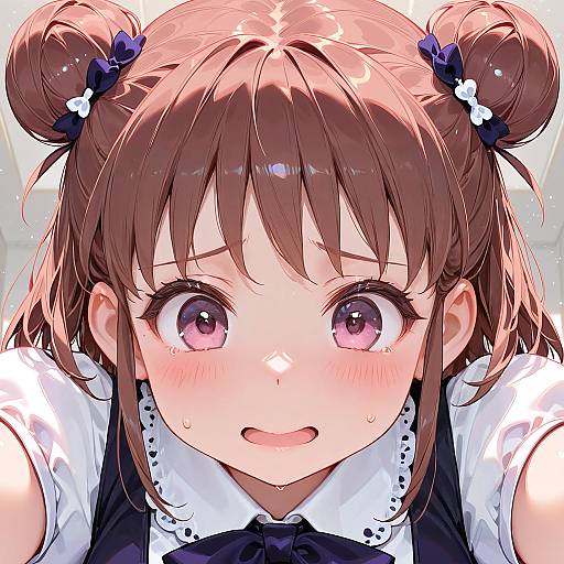Illustration of Munakata atsumi, idolmaster in the style of Waterring