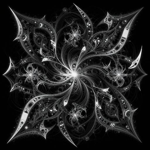 Cyberpunk AI Fractal Pattern Generator