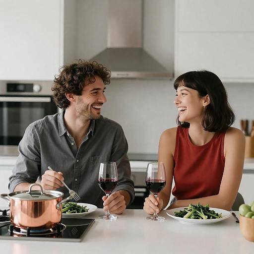 Joyful Moments in a Modern Kitchen