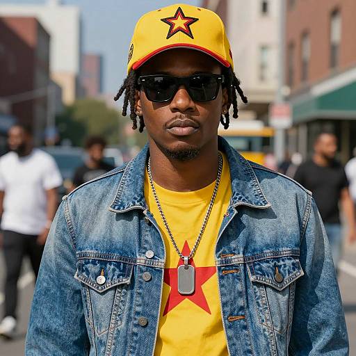 Urban Street Style Portrait of a Rapper