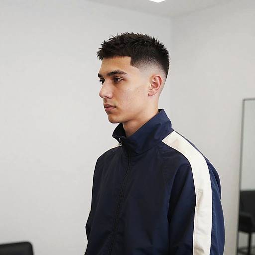 Pompadour Fade in Minimalist Fashion