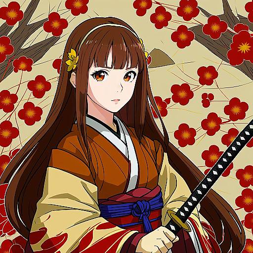 Illustration of Hana (fire emblem), fire emblem in the style of Negahami