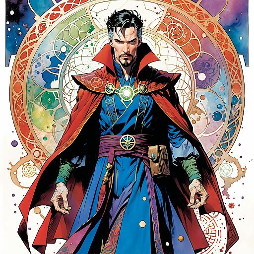 Doctor Strange Comic Illustration