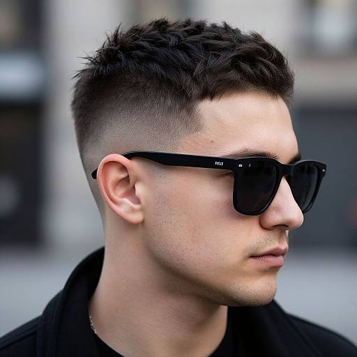 Confident European Man with Mullet Fade