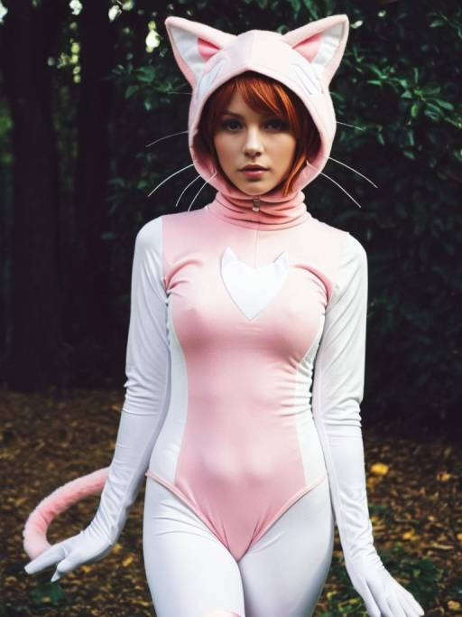 Realistic Mew Cosplay by a Man