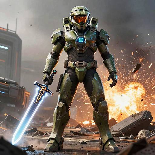 Futuristic Halo OC Soldier Design