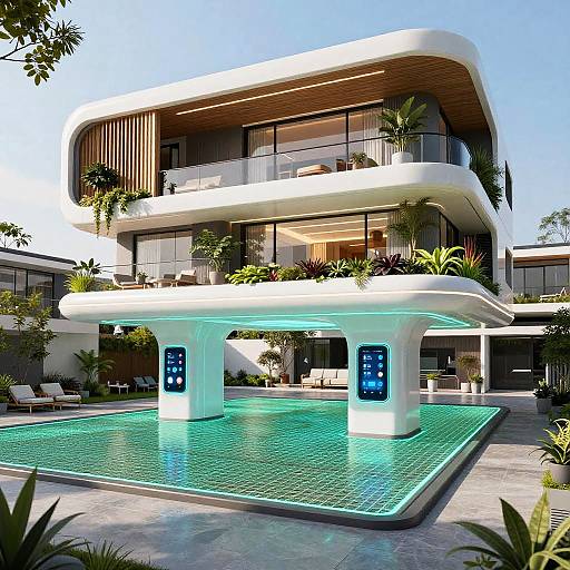 Futuristic Maglev Suburban Home Design