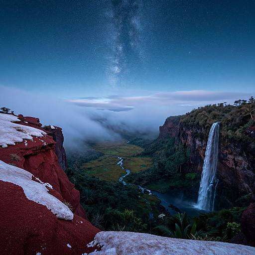 Mesmerizing Celestial Island Landscape
