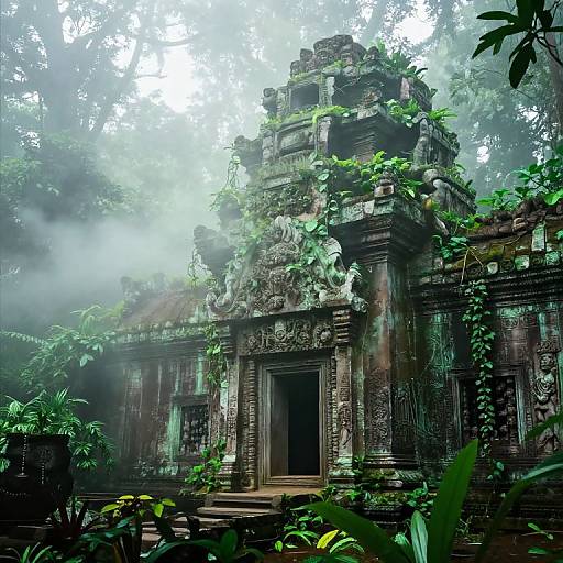 Mist-Shrouded Ancient Jungle Ruins