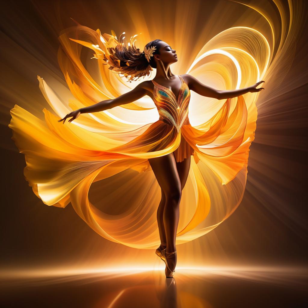 Radiant Dance of Color and Emotion