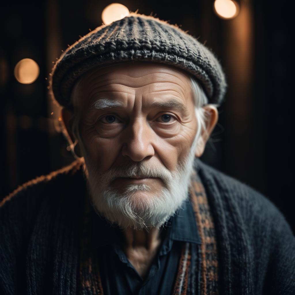 Cinematic Portrait of a Wise Elder