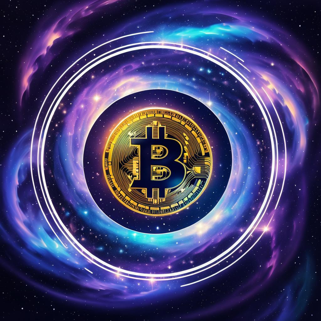 Cosmic Bitcoin Logo: A Stellar Artwork