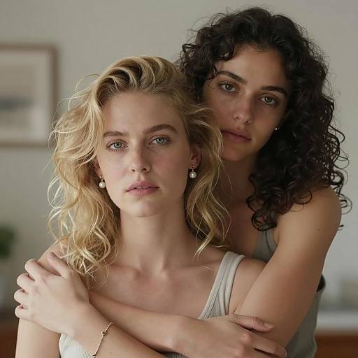 Intimate Portrait of Two Women