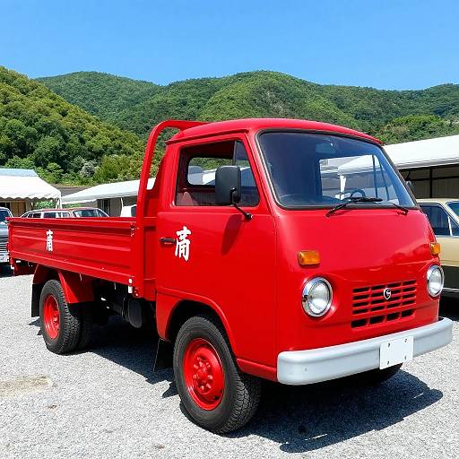 Restored Vintage Japanese Flatbed Truck
